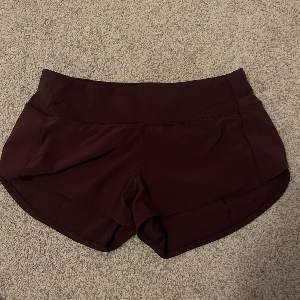 speed up size 4 lulu shorts